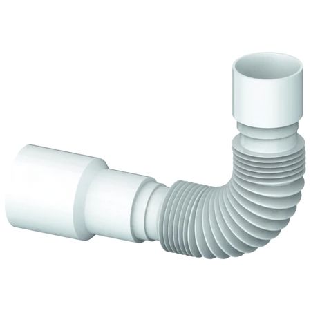 труба гофрированная UNICORN 40х40/50 400мм белая труба гофрированная анипласт 32х32 40мм 351 761мм белая