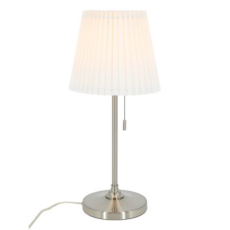 лампа настольная ARTSTYLE Классик 1х40Вт E27 никель/белый