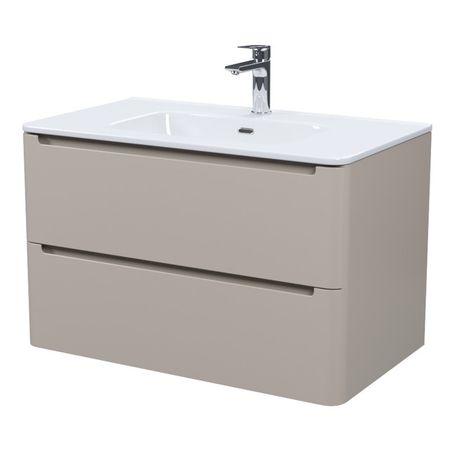 тумба с раковиной подвесная IDDIS Edifice 80см капучино