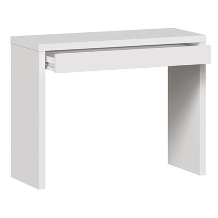 стол косметический Энкель 1000x770х400мм белый ЛДСП/тамбурат стол письменный кастор 6 ящиков 1510x750x650мм сонома лдсп