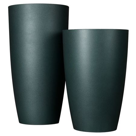 кашпо из бетона Флок 29л d30см h58см зеленый китайские новогодние подвески из флок ткани и пвх