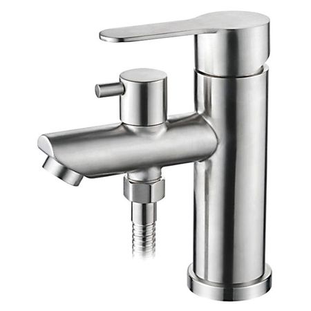 смеситель для ванны LEDEME L71203 врезной короткий излив 108мм нерж.сталь