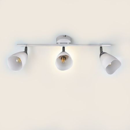 спот РОССВЕТ Фелика 3х20Вт Е27 металл белый люстра потолочная россвет люпин 5х20вт е27 белый металл пластик