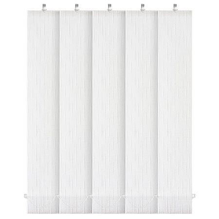 комплект ламелей УЮТ Рогожка 5шт для вертикальных жалюзи 180см белый, арт. 61.61ТО.3238 ель искусственная агния 180см зелёная