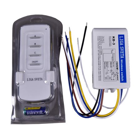 пульт управления LIGA SVETA 3 канала 220В 1000Вт на канал беспроводной пульт для открытия ворот kingjoin