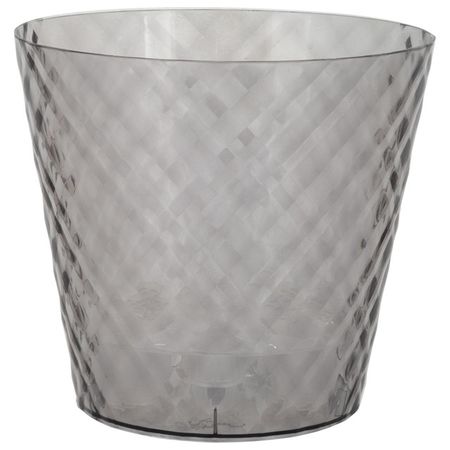 горшок двойной InGreen Manhattan Cristallo 1,6л d16см h14,6см серый пластик горшок с поддоном вельвет 2 5л d16см h15 5см белый ротанг пластик