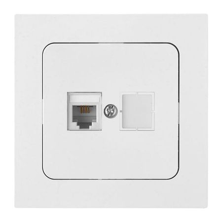 розетка телефонная BYLECTRICA Аструм белый