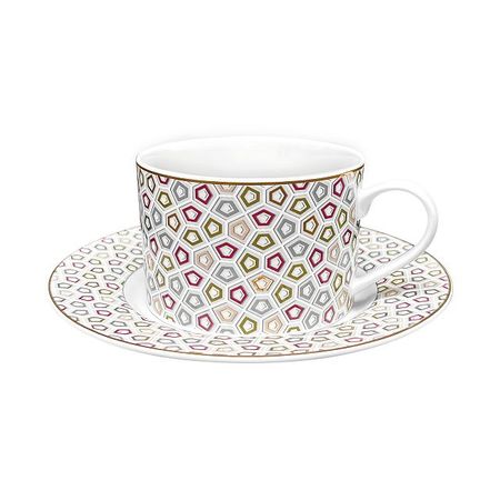 чашка с блюдцем ESPRADO Safari 220мл костяной фарфор