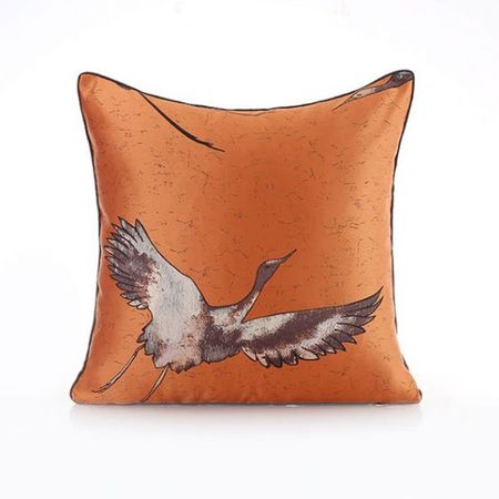 наволочка декоративная TODELIA Журавль 45х45см оранжевая, арт. HPW0101A-A наволочка декоративная todelia парабола 45х45см белая арт hpw0112a a