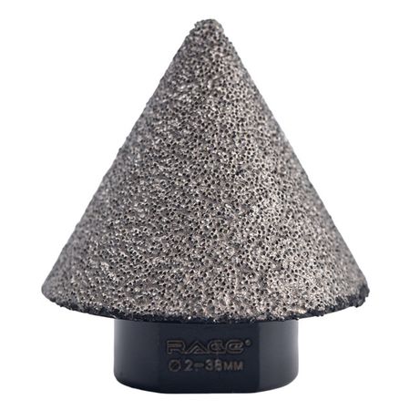 фреза по керамике RAGE by VIRA алмазная конусная для УШМ 2-38мм