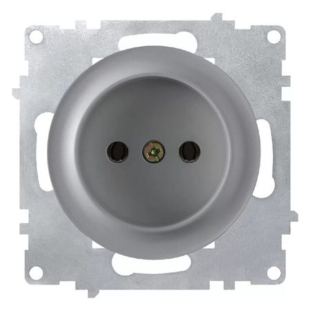 розетка 1 пост ONEKEYELECTRO Florence б/з серый
