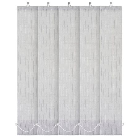 комплект ламелей УЮТ Рогожка 5шт для вертикальных жалюзи 180см серый, арт. 61.61ТО.3239 ель искусственная агния 180см зелёная