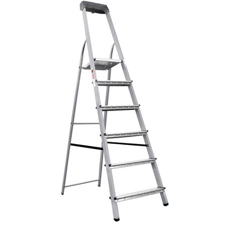 стремянка стальная UGO LOKS 6 ступеней с лотком для инструментов zenhosit hc 5 пластиковые стойки для печатных плат 100 шт