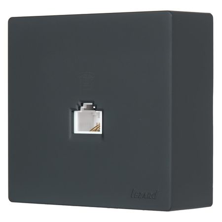 розетка телефонная евро LEZARD Leto графит розетка 1 пост lezard leto пбт б з графит