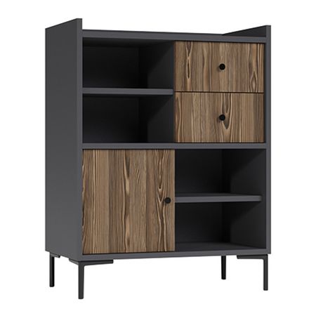 буфет Teravvio 820х450х1080мм графит/сосна глэм ЛДСП