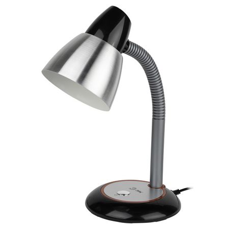 лампа настольная ЭРА E27 40Вт черная лампа настольная эра e27 40вт белая