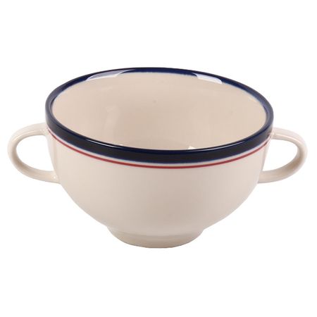 бульонница TODELIA Ретро 11,5см 375мл с ручками фарфор флисовое одеяло с 3d принтом ретро черепа