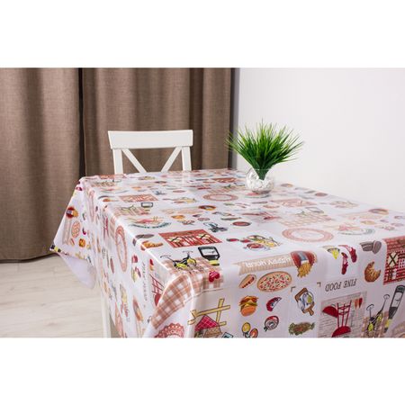 клеенка Зеркало/Mirror Пикник шир.140см бежевая, арт.15047