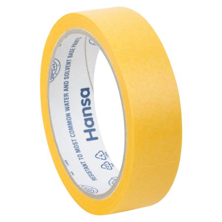 лента малярная Hansa для точных краев 25мм x 25м, арт.701025