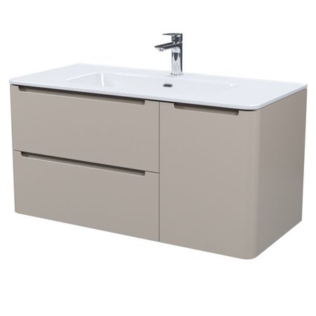 тумба с раковиной подвесная IDDIS Edifice 100см капучино