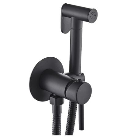 смеситель с гиг. душем ESKO VTH01Black скрытый латунь черный смеситель с гиг душем esko smh скрытый монтаж латунь