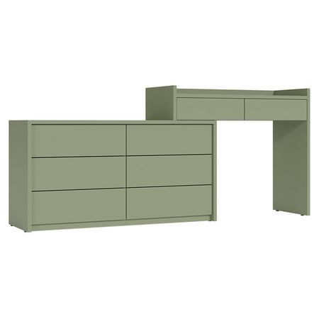 комод с туалетным столиком Teravvio 1900х400х830мм нума ЛДСП