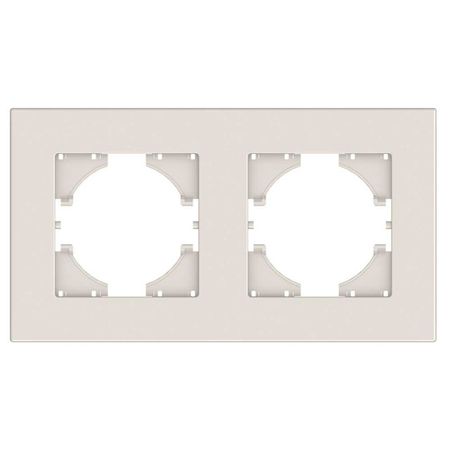 рамка 2 поста GUSI City горизонтальная бежевый рамка 4 поста gusi city горизонтальная серебро