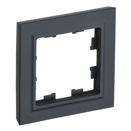 рамка 1 пост IEK BRITE графит вывод кабеля iek brite графит