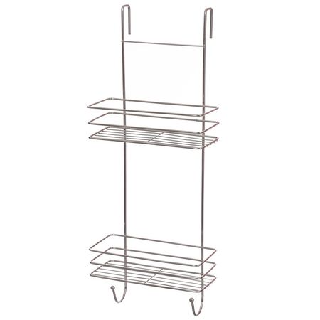 полка для душевой кабины навесная 2-ярусная VANSTORE нержавеющая сталь крючки для халатов alise черные нержавеющая