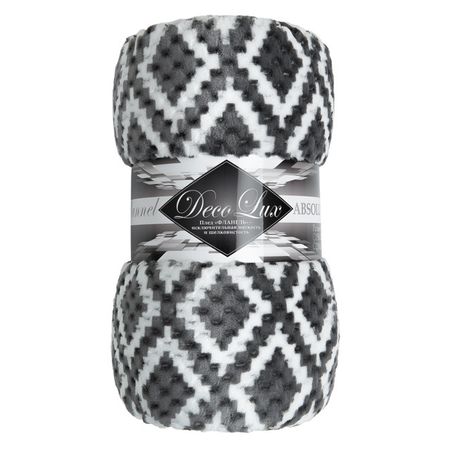 плед TEXREPUBLIC Ромбы 200х220см в ассортименте, арт.94597 носок новогодний maxijoy с бородой 23х35см полиэстер в ассортименте