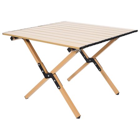 стол туристический складной 600х600х400мм коричневый сталь