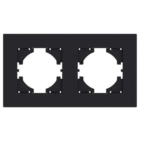 рамка 2 поста GUSI City горизонтальная графит рамка 4 поста gusi city горизонтальная серебро