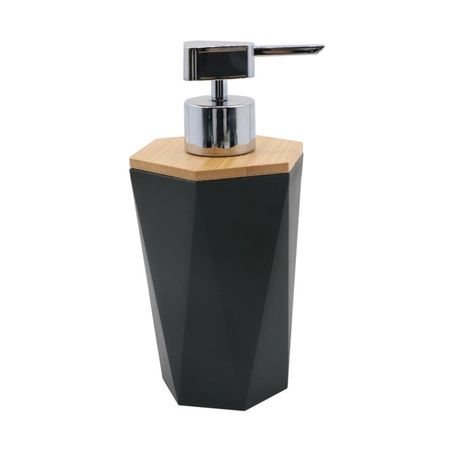дозатор для жидкого мыла VITARTA Lodi полипропилен черный гарнитур для туалета vitarta unisson   полипропилен