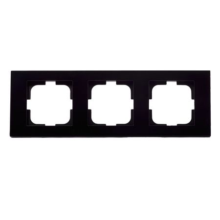 рамка 3 поста OVIVO Лофт черная