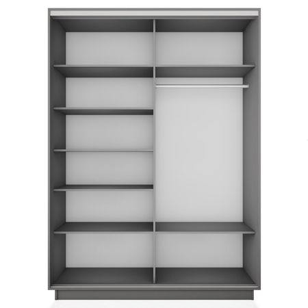 корпус шкафа-купе Экспресс 2 1200х2200х600мм серый диамант ЛДСП корпус шкафа купе экспресс 1800х2200х600мм серый диамант