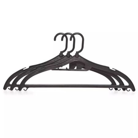 набор вешалок ПОЛИМЕРБЫТ 3шт 44см 48-50р универсальные поворотный крючок пластик вешалок todelia 3шт 44 5см универсальные с антискользящей перекладиной и выемками дерево