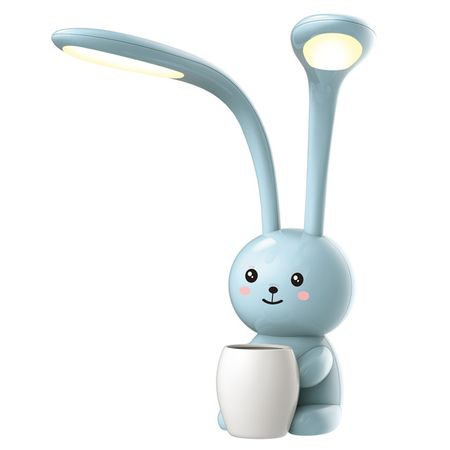 лампа настольная светодиодная UNIEL Заяц 12Вт 3000-6000K дим. голубой litwod a100 фонарик xm l2 t6 5 режимов 3000 люмен