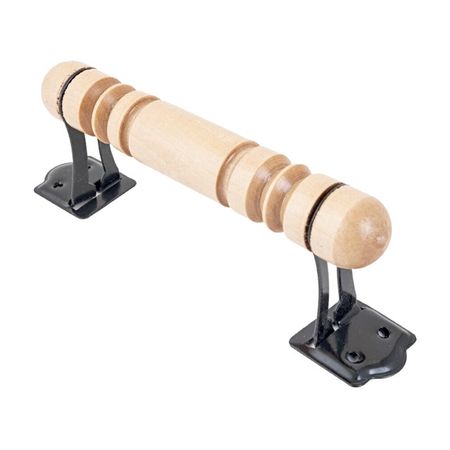 ручка-скоба РС-140-ТР 140мм резная сталь/ дерево черный матовый резная статуя льва из моха агата