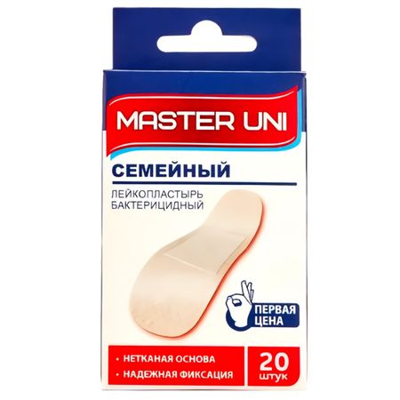 пластыри MASTER UNI Семейный 20шт