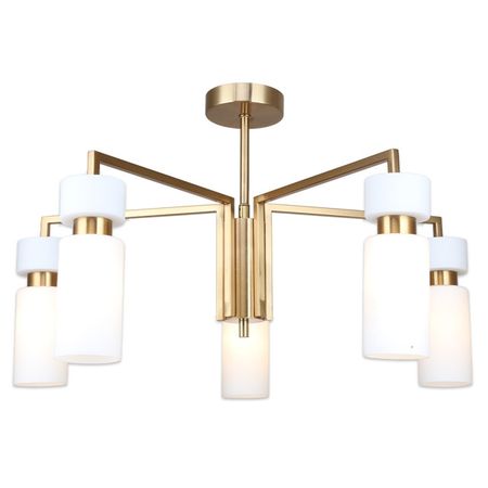 люстра потолочная ESCADA Соннет 5х40Вт Е14 бронза белый