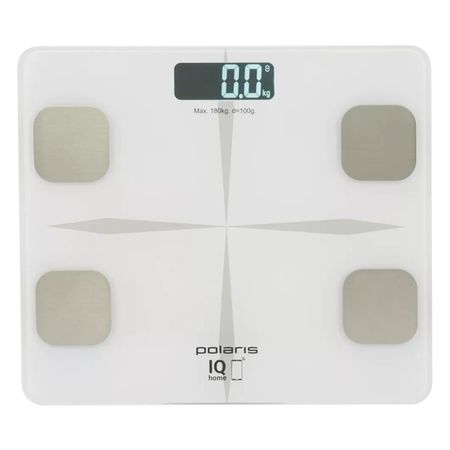 весы напольные Polaris PWS 1826 стекло до 180 кг белый