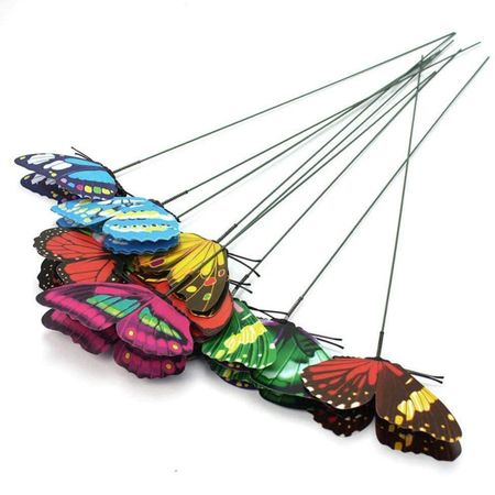 набор штекеров MAXITERRA Бабочки 18шт 7х25см