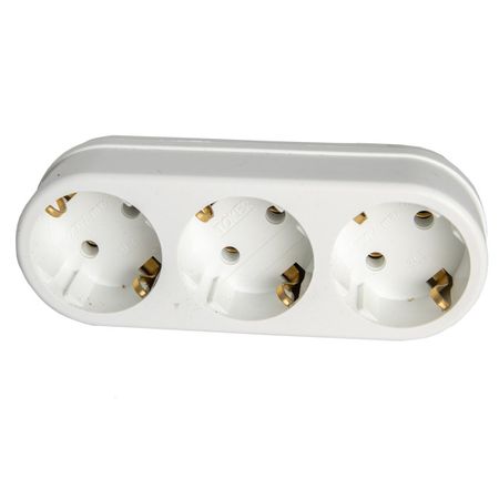 разветвитель 3 гнездо РЕАЛЬНАЯ ЭЛЕКТРИКА с/з 16А 3L3 белый разветвитель 4 гнездо реальная электрика с з 16а 4t4 белый