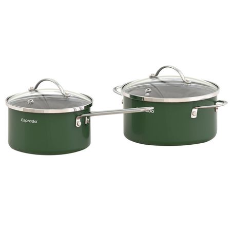набор посуды ESPRADO Mala 4 предм. 0,7/1л антипр.покр.алюминий индукция посуды promo 5 предм 1 25 2 2 1 25л 17 5 21 5 17 5см нерж индукция