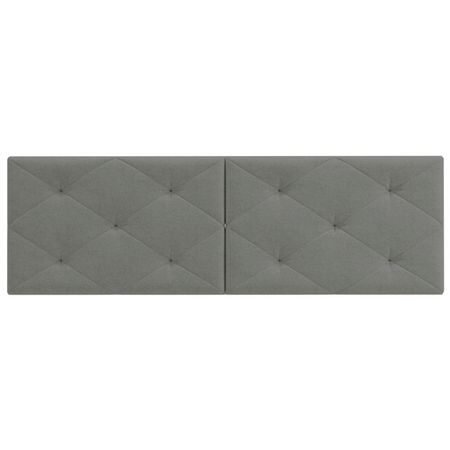 подушки приспинные к кровати Прованс 720х420х60мм рогожка серый льняной для подушки canirica с принтом пчела