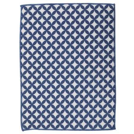 коврик для сушки посуды TODELIA 32х43см полиэстер синий регулируемый коврик для сушки посуды inter design 30x40 см