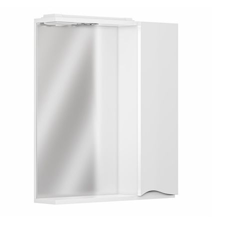 шкаф зеркальный GRADEONIKA Афродита с подсветкой правый 60см белый