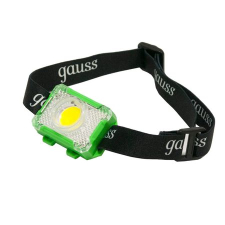 фонарь налобный GAUSS GFL305 3Вт LED 150Лм 3xAAA фонарь подсветка эра аврора sb 504 4xled 3xaaa серебристый 3