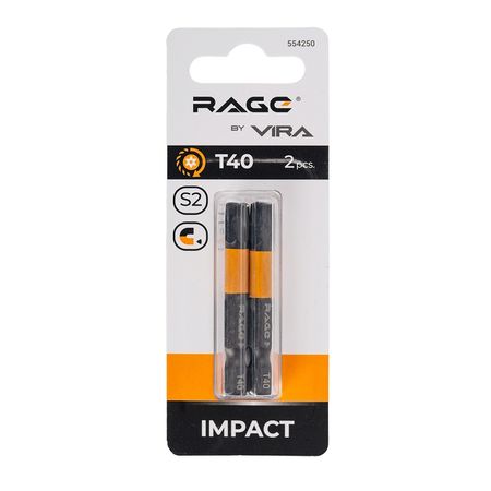 бита RAGE by VIRA TORX T40 50мм 2шт бита redverg torx tamper 40х50мм 2шт