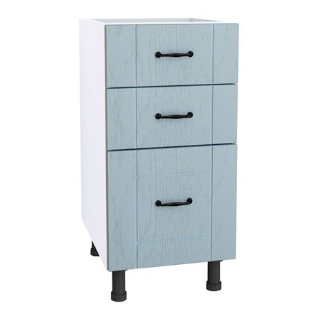 кухонный шкаф напольный Блюз 400х550х820мм 3 ящика МДФ/ЛДСП кухонный шкаф напольный блюз 400х550х820мм 3 ящика мдф лдсп